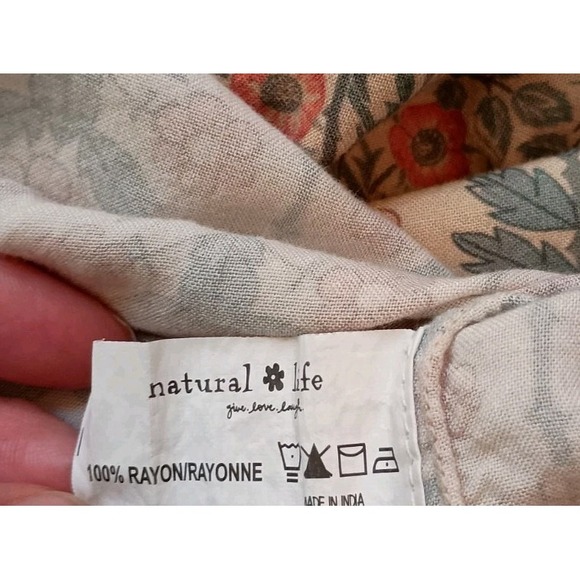 Natural Life Berkley Maxi Tiered Dress XL Sage Bloom Romantic Feminine Boho - Picture 9 of 11